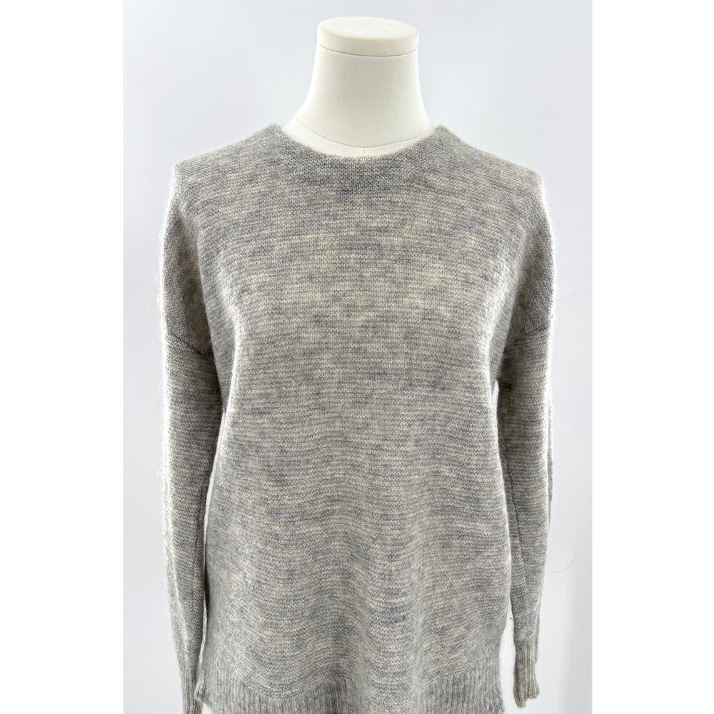 & Other Stories Gray Mohair Wool Sweater Knit Pullover Cozycore